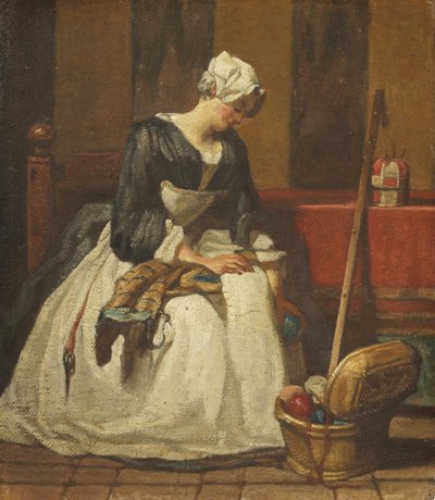 The Embroiderer by Jean Baptiste Simeon Chardin